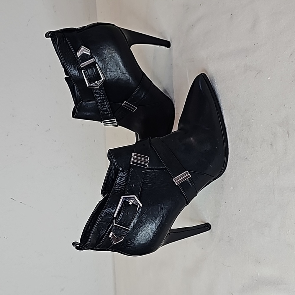 Elin Kling for Marciano Black Leather Ankle Boots Size 8.5